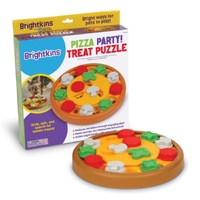 Brightkins Pizza Party Interactive Treat Dispenser Puzzle Dog Toy image