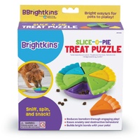 Brightkins Slice-O-Pie Interactive Treat Dispenser Puzzle Dog Toy image