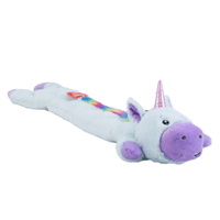 Charming Pet Longidudes Unicorn Extra Long Plush Dog Squeaker Toy 75cm image