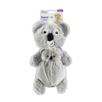 Charming Pet Pouch Pals Koala with Baby in Pouch Plush Dog Toy image