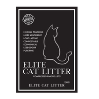 Elite Cat Litter Highly Absorbent Compressed Pine Pellets 15kg image