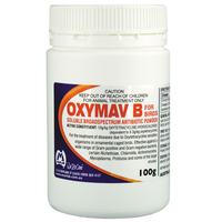 Mavlab Oxymav B Birds Soluble Broad Spectrum Antibiotic Powder 100g  image