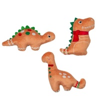 Fringe Studio Baking Spirits Bright Christmas Dinosaur Plush Pet Dog Toy 3pcs image