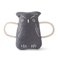 Fringe Studio Owl Canvas Tug Interactive Durable Plush Dog Toy image