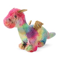 Fringe Studio Ember the Rainbow Dragon Interactive Play Plush Dog Squeaker Toy image