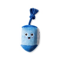 Fringe Studio Hanukkah Holiday Go for A Spin Dreidel Plush Dog Squeaker Toy image