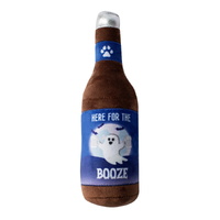 Fringe Studio Halloween Here for the Boo-Ze Bottle Plush Dog Squeaker Toy image