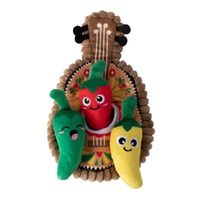 Fringe Studio Fiesta Till You Siesta Guitar & Chili Hide & Seek Burrow Dog Toy image