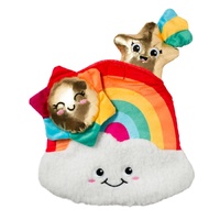 Fringe Studio Look On Bright Side Rainbow Hide & Seek Burrow Dog Toy image