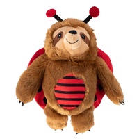 Fringe Studio Little Ladybug Interactive Play Plush Dog Squeaker Toy image