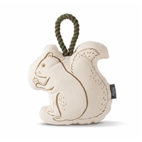Fringe Studio Mister Squirrel Canvas Durable Plush Dog Squeaker Toy image