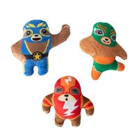 Fringe Studio Little Taste of Glory Mexican Wrestlers Dog Squeaker Toy 3pcs image
