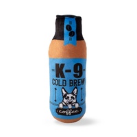 Fringe Studio Plush K-9 Cold Brew Coffee Bottle Pet Dog Squeaker Toy image