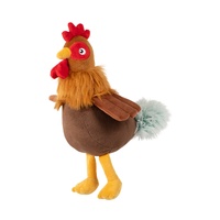 Fringe Studio Roost & Repeat Interactive Play Plush Dog Squeaker Toy image