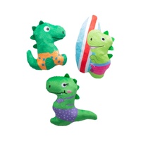 Fringe Studio Summer Swimming Dinosaurs Interactive Dog Squeaker Toy 3 Pieces image