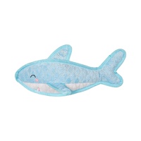 Fringe Studio Some Fin About You Durable Plush Dog Squeaker Toy image