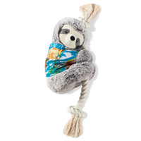 Fringe Studio Slown Down for Summer Sloth Interactive Plush Dog Squeaker Toy image