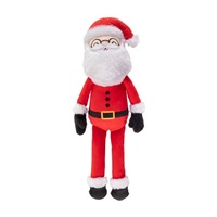 Fringe Studio To the Chimneys Santa Claus Interactive Plush Dog Squeaker Toy image