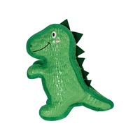 Fringe Studio T-Wrecks Interactive Play Durable Plush Dog Squeaker Toy image