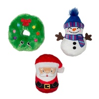Fringe Studio Christmas We Have Great Chemis-Tree Dog Squeaker Toy Set 3pcs image