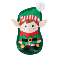Fringe Studio Christmas Just Being My-Elf Interactive Plush Dog Squeaker Toy image