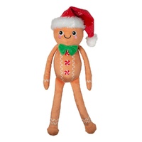Fringe Studio Christmas Seasons Eatings Plush Dog Squeaker Toy image