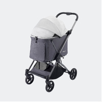 Ibiyaya Maxi Deep Carriage Pet Stroller with EVA-Rubber Wheels Forest Haze image