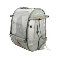 Ibiyaya Medium Trackpack Backpack Bird Travel Carrier with Perch Jungle Green image