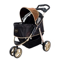 Ibiyaya Monarch Premium Pet Jogger Stroller for Dogs Luxury Gold image