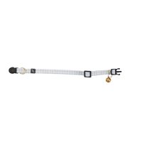 Mog & Bone Adjustable Durable Cat Collar Grey Check Print image
