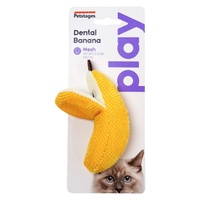Petstages Catstages Dental Banana Catnip Pet Cat Chew Toy Yellow image