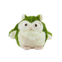 Outward Hound Howling Hoots Durable Plush Dog Squeaker Toy Green image