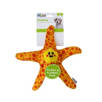 Outward Hound Dog Floatiez Starfish Floating Dog Squeaker Toy Orange Medium image