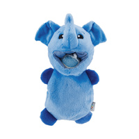 Outward Hound Hide-A-Ball Hogz Elephant Plush Dog Toy with 3 Tennis Balls image