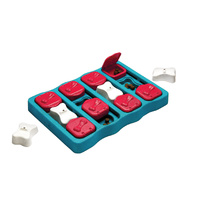 Outward Hound Nina Ottosson Dog Brick Puzzle Game Level 2 Dog Toy Blue image
