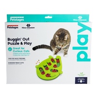 Petstages Nina Ottosson Buggin Out Puzzle & Play Cat Toy Green image
