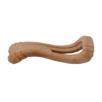 Petstages Dogwood Flip & Chew Wood Textured Dog Bone Toy Medium image