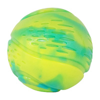 Petstages Grunt N Punt Tennis Ball Interactive Play Dog Toy Tie-Dye image