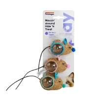 Petstages Mousin Around Hide N Treat Interactive Cat Toy 3 Pack image