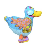 Petstages Madcap Splashin Fashion Duck Plush Pet Dog Squeaker Toy image