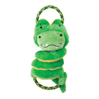 Outward Hound Springys Gator Interactive Plush Dog Squeaker Toy image