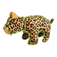 Outward Hound Xtreme Seamz Leopard Plush Dog Squeaker Toy Tan Medium image