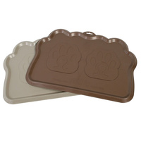 Omega Paw Raised Outer Edge Non-Slip Hungry Cat Paw Food Mat image