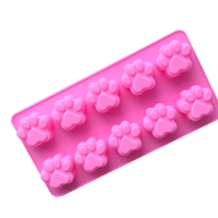 Raw Pawz DIY Gummy Silicone Paw Print Mould - Pink image