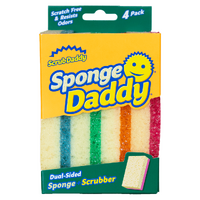Scrub Daddy Sponge Daddy Dual-Sided Sponge + Scrubber 4 Pack image