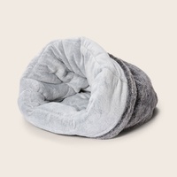 Snooza Soft Faux Fur Tunnel Durable Cosy Pet Cat Bed Chinchilla image