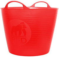 Tubtrug Non Toxic Flexible Strong Bucket Medium 26L Red  image
