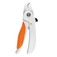 Wahl PowerGrip Pet Nail Clipper Anti-Slip Rubber Handle for Dogs White Orange image