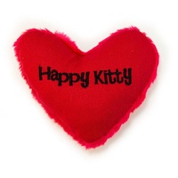 Yeowww Hearrrt Attack Happy Kitty Catnip Filled Durable Pet Cat Toy image