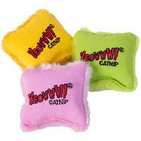 Yeowww Pillows Catnip Filled Durable Cat Toy Jug Assorted 24 Pack image